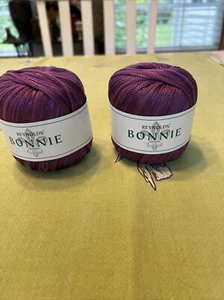 2 Skeins Reynold’s Bonnie Yarn Mauve / Purple Color #10 New Same Lot - Picture 1 of 5