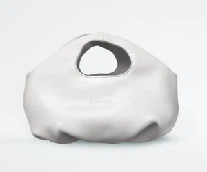 Mini bolso de mano Blame Lila Butter de cuero dorado blanco roto - Imagen 1 de 9