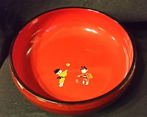 Cuenco de pedistal decorativo tradicional grande para artículos lacados Japón/Japonés - envío gratuito - Imagen 1 de 3