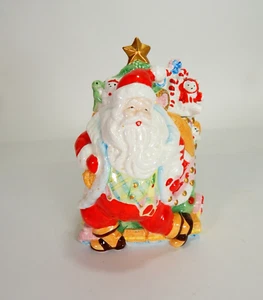 Vintage Hudson's Santa Claus Ceramic Cookie Jar Made in Japan 1987 - Picture 1 of 8
