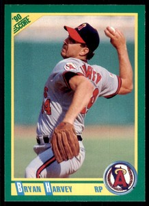 1990 Score Bryan Harvey Baseball Cards #8