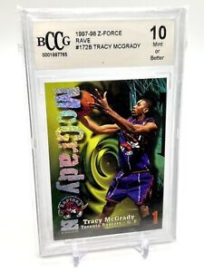 TRACY MCGRADY 1997 SKYBOX Z-FORCE RAVE #172 RC ROOKIE /399 BCCG 10 Beckett