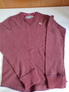 Abercrombie & Fitch Herren Small S Thermo Muskelshirt weinrot 100% Baumwolle - Bild 1 von 5