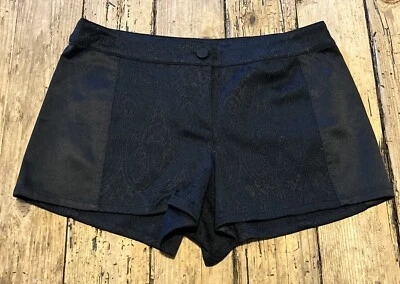 Pantalón corto Forever 21 para mujer talla 4 estampado negro nuevo sin etiquetas Foto 1 de 4