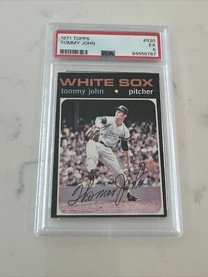 1971 Topps Tommy John #520 PSA 5 EX BRAND NEW SLAB!!! - Image 1 of 2