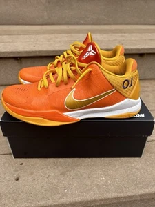 Nike Zoom Kobe 5 Nikeid Orange Gold ID Größe 10,5 Custom Collectnike IG - Bild 1 von 12