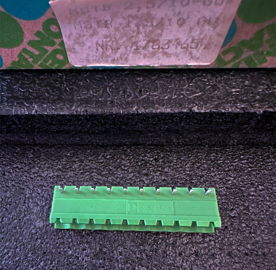 MSTB 2.5/10-GU 1783465 Phoenix Contact PCB Header 10 Positions 5mm Pitch 10A - Image 1 of 4