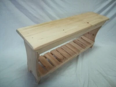 BANCO classic. Madera maciza. 1 m. de largo - Imagen 1 de 4