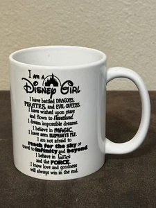 Disney Ceramic 20oz...”I am a Disney Girl” Coffee Mug NEW Orcs - Picture 1 of 6