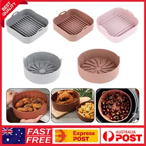 Silicone Air Fryer Pot Tray Non-stick for Oven Accessories Baking Basket Liners - Picture 1 of 16