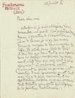 Frantisek KUPKA - Lettre autographe signée. L