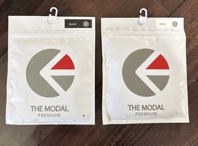 Calzoncillo boxer pequeño ETHIKA The Modal Premium Staple Fit blanco y negro para hombre Foto 1 de 4