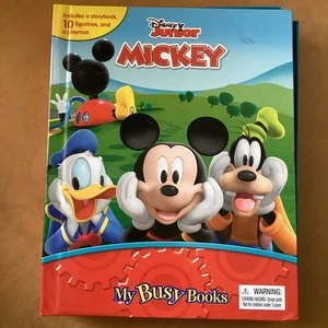 Disney My Busy Books Mickey Picture Book with 10 Figures Toy Set, Shop Return, - Picture 1 of 4