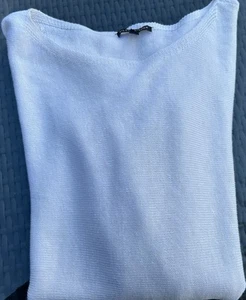Eileen Fisher Flügelärmel Tunika Pullover 100% Bio Leinen Creme Gr. M - Bild 1 von 6