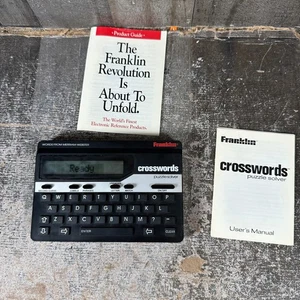 Franklin Crosswords CW-50 Puzzle Solver - Merriam-Webster Words w/ Case & Manual - Picture 1 of 7