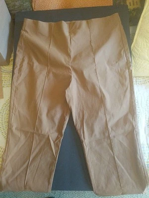 Ruby Rd Women's Elastic Waist Dress Kaki Pants Size PL - Image 1 of 4