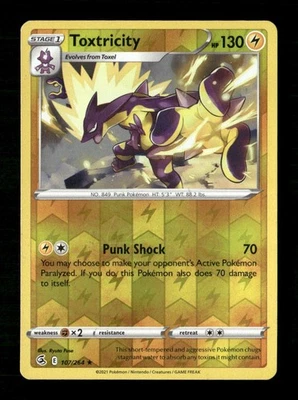 Toxtricity (107) Reverse Holo Holo Rare SWSH08: Fusion Strike 107/264 LP Pokemon - Image 1 of 2