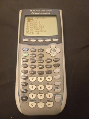 Texas Instruments TI-84 Plus Silver Edition Graphing Calculator TESTED! No cover - Image 1 of 4