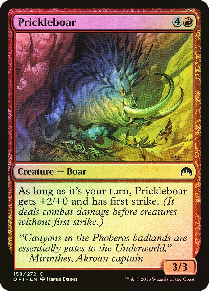 MTG FOIL Prickleboar  - Magic Origins #158 - Image 1 of 1