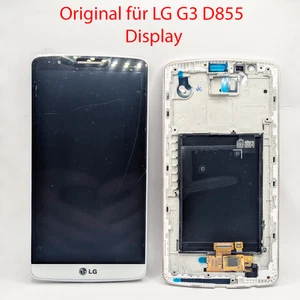 Original Display für LG G3 D855 LCD Rahmen ACQ87190302 weiß - Bild 1 von 1