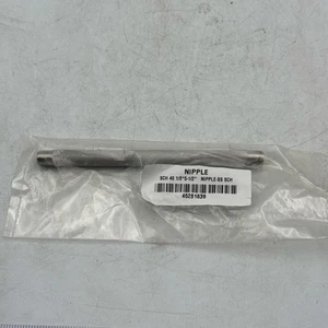 Pipe Fitting Steel Nipple SCH 40 1/8” x 5 1/2”45281839 Threaded High Strength - Picture 1 of 4