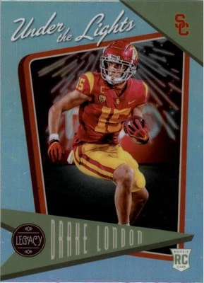 2022 Panini Legacy Under the Lights Silver #9 Drake London - FB - Image 1 of 2