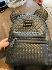 Loungefly Disney Parks Mickey Mouse Mini Black Backpack With Ears - Picture 1 of 7