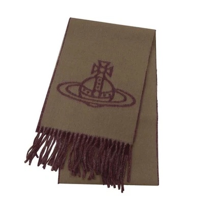 Bufanda de Lana Vivienne Westwood 25x185cm Borgoña FW25 Hecha en Italia Usada Japón Foto 1 de 4