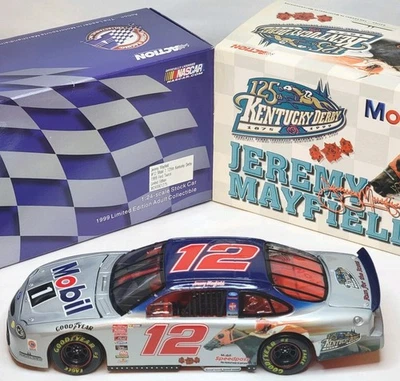 Action 1999 Jeremy Mayfield #12 Mobil 1 125th Kentucky Derby 1:24 NASCAR Diecast - Image 1 of 4