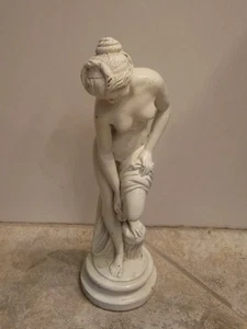 Seltene Original Art Deco 20er Jahre Akt Frau Gips Figur 15 cm groß - Bild 1 von 7