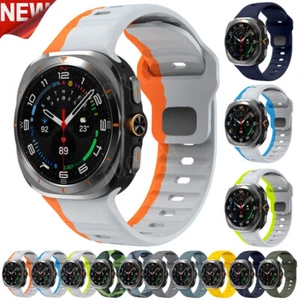 Correa de silicona para reloj Samsung Galaxy Ultra 47 mm correa de bucle pulsera pulsera - Imagen 1 de 110