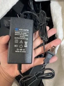Model NJ-2420 AC Adapter For LED Light CCTV Camera DVR 24V2A Bare Wire Ends 1PC - Picture 1 of 2
