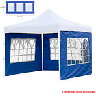 Folding pavilion 3x3m waterproof party tent garden tent UV pavilion marquee Bla Q0T7