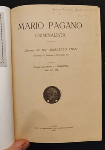 FINZI MARIO PAGANO CRIMINALISTA FORLI' AUTOGRAPH 1915 - Picture 1 of 1