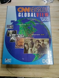 Vintage Reader DOS CNN global view CD ROM RARE BIG BOX - Picture 1 of 8