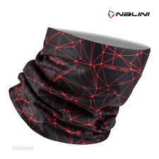 Nalini COLLAR 2.0 Winter Cycling Face Mask Neck Wrap : BLACK/RED