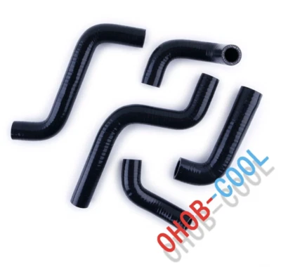 Manguera de radiador de silicona negra para 1988-1997 96 Kawasaki Ninja 600R ZX600C GPX600R Foto 1 de 4