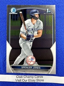 2023 #BCP-139 Spencer Jones Bowman Baseball Chrome Prospect 1st New York Yankees - Picture 1 of 2