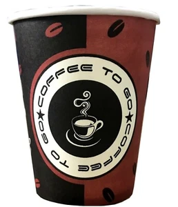 Made in DE Kaffeebecher 0,2l Pappbecher Coffee to go Becher / Deckel - Bild 1 von 6