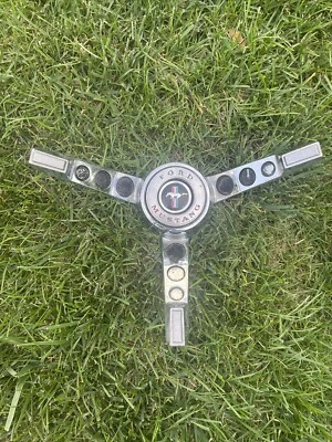 1967 Ford Mustang Steering Wheel Center Horn Ring. - Image 1 of 4