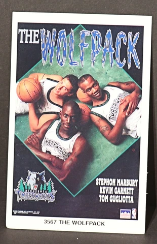 The Wolfpack timberwolves mini poster NBA Basketball aprox 3x5 inch (gd) Cover