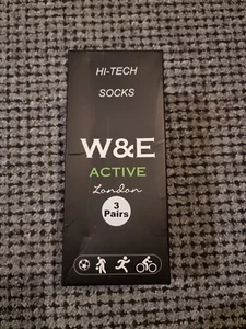 NUEVO EN CAJA W&E ACTIVE LONDON Calcetines de Alta Tecnología 3 Pares Antiolor Talla 6-8 Calcetines al Tobillo - Imagen 1 de 7