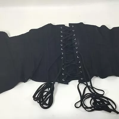 Orchard Corset Size 34 Black Cotton Double Boned Cosplay Ren Fair Unisex? - Image 1 of 4