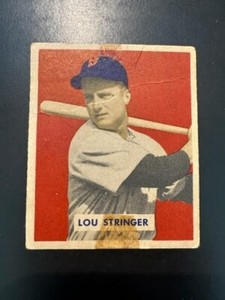 1949 BOWMAN HIGH NUMBER #183 LOU STRINGER BOSTON RED SOX ROOKIE CARD FILLER