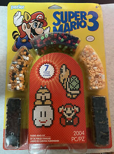 Perler Super Mario Bros. 3 Activity Kit 7 patterns 2 boards beads Brand New