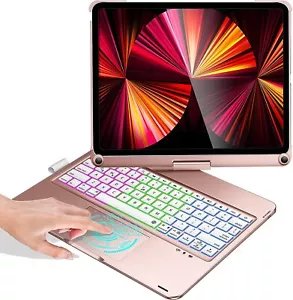 Für iPad 7/8/9. Air 4/5. 10,9" Pro 11" Smart Case Hülle mit Touchpad Tastatur - Bild 1 von 82
