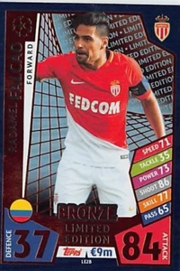 2017-18 Topps Match Attach Limited Edition Bronze #LE2B Radamel Falcao p2s-1452 - Picture 1 of 2