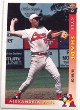 1996 Alexandria Aces Kyle Shade Fire Prevention Trading Card