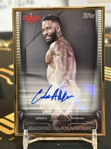 CEDRIC ALEXANDER 2021 Topps WWE Undisputed Framed Auto Autograph #D /150 - Picture 1 of 2