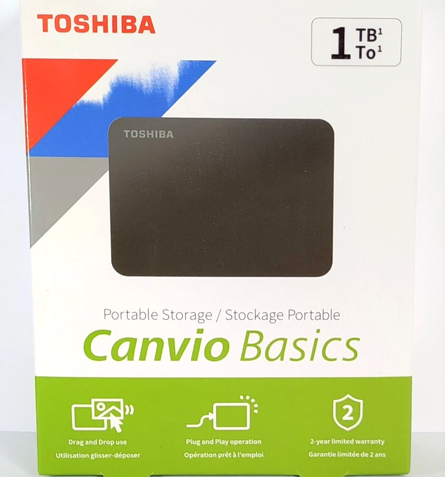 1TB Toshiba USB 3.0 Festplatte für TV Fernseher Aufnahme Recording Timeshift PVR - Bild 1 von 1